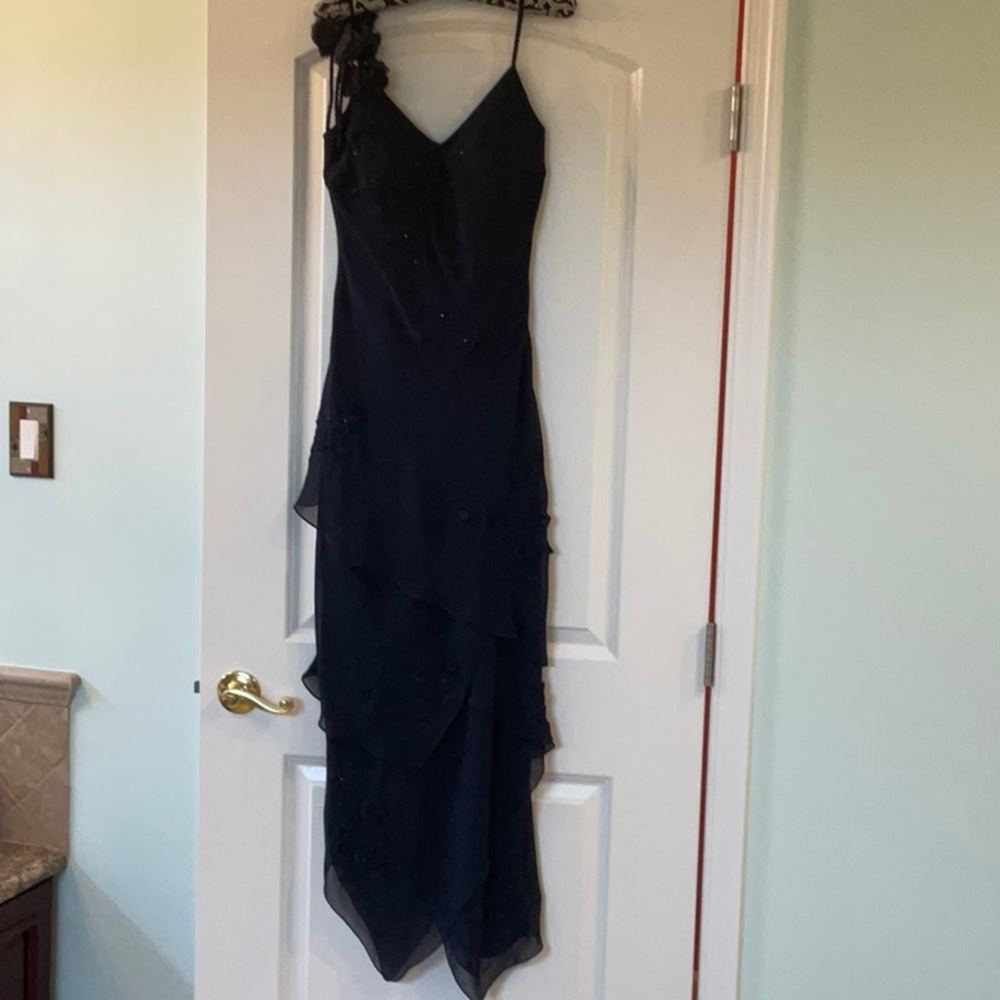 Dolce Jovani Size 4 Navy Blue Dress